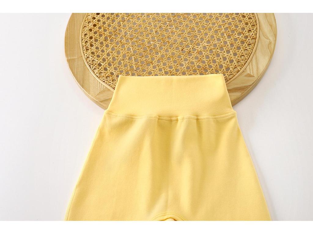 Unisex High Waist Baby Pants with Diaper Cover and Belly Protection for Spring, Autumn, and Winter