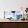 Bedroom Time Projection Mirror LED Digital Table Alarm Clock Silent Working Time Projector Mirror Desk Clock