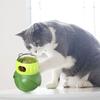 Cat Treat Dispenser Puzzle Toy Interactive Tumbler Puzzle Feeder Auto-Balancing Owl Food Leaking Slow Feeder for Indoor Cats Training