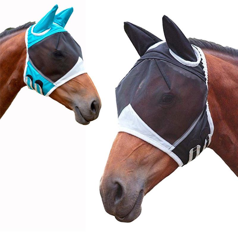 Equestrian Horse Face Mask - Mosquito and Insect Proof Fly Net