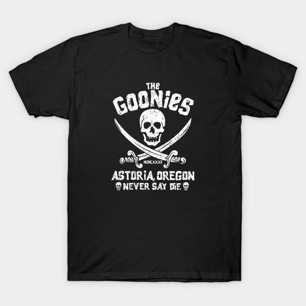 

Мужская черная футболка с принтом The Goonies Печать на трансферной бумаге без вырезания Хлопковая футболка S чёрный