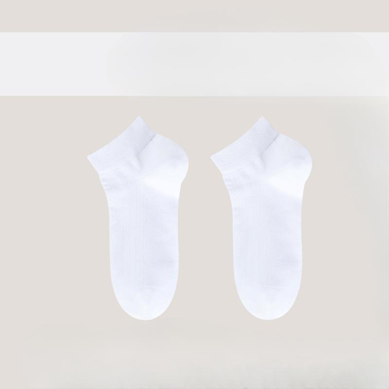 Business Solid-color Socks, Men's Short Socks, Pure Cotton Summer Anti-odor and Sweat-absorbing, Autumn and Winter Casual Low-top Sports Socks