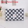 Cute Bear Icon Soft Plush Makeup Case With Spacious Storage For Girls