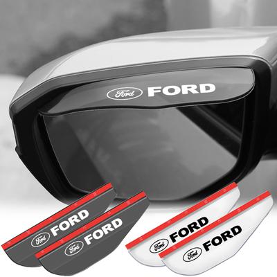 2 szt. Samochodowe lusterko boczne wsteczne Osłona przeciwdeszczowa Osłona brwi Osłona przeciwsłoneczna Dlaa Focus Mk3 Fiesta Ranger Fusion Mondeo Mustang Fusion Kuga Ecosport