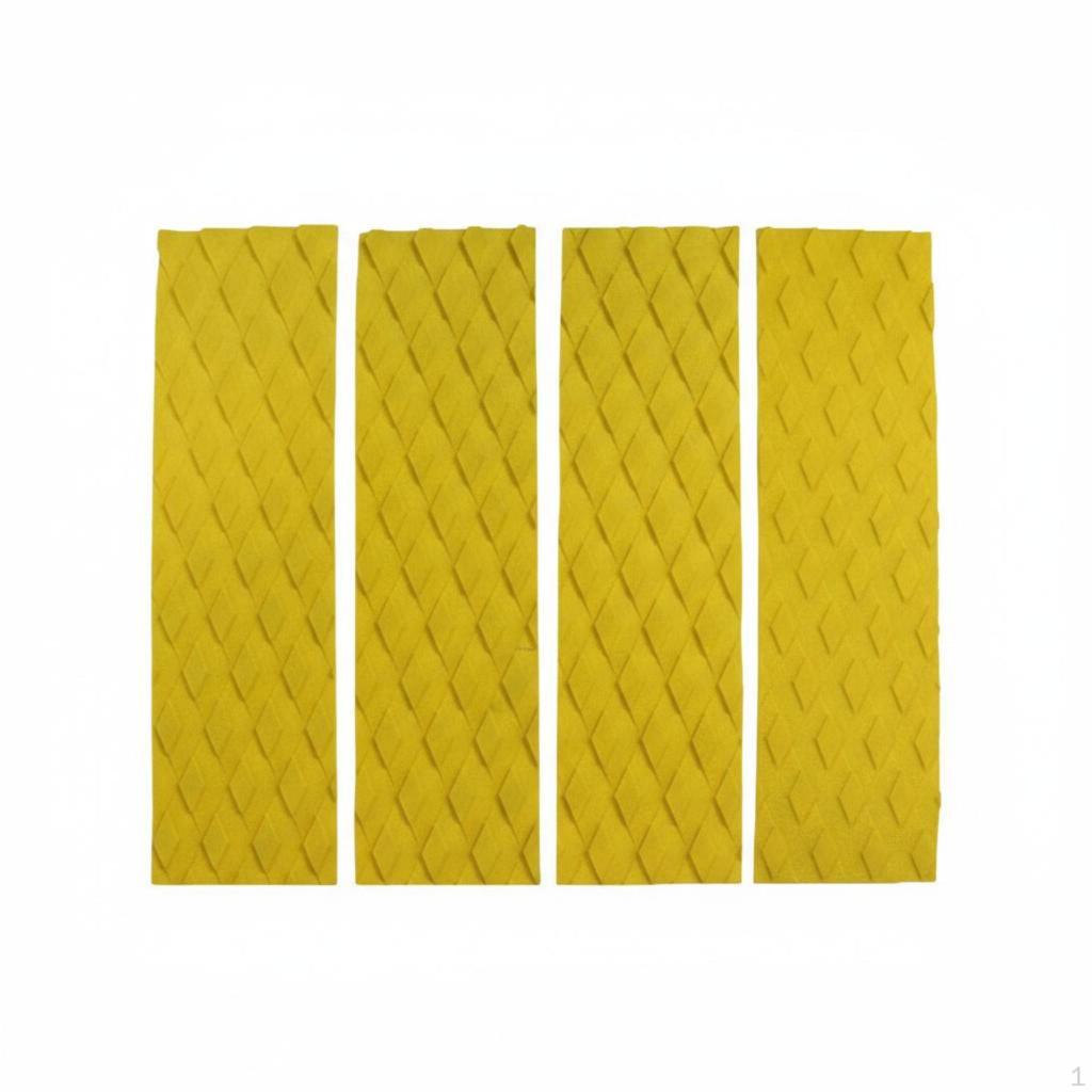 4 Pieces EVA Foam Surf Pad No Traction Coating Needed Surfboard Waterproof Deck Grip
