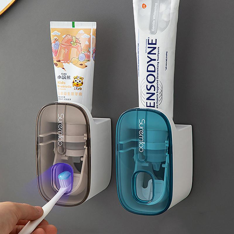 Dispenser Automat Pastă de Dinți Leneș Montare pe Perete Baie Storcător Pastă de Dinți Accesorii Rezistent la Apă Rezistent la Praf Suport Pastă de Dinți