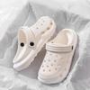Super Soft EVA Thick Soled Perforated Shoes for Men To Wear In Summer, Anti Slip and Odor Proof, Couple Height Increasing Sandals