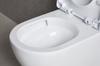 Wall-hung toilet bowl pureline fluxa tornado 53.5x36 cm with thick W/O seat white