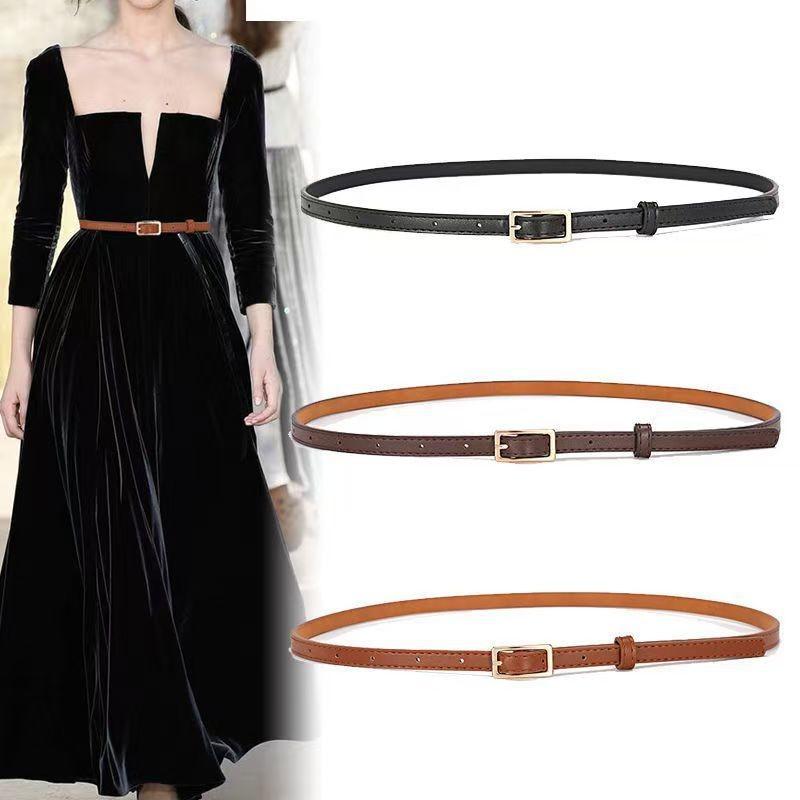 Trendy Korean Style Fashionable Girls Simple Versatile Chic Dress Pants Belt