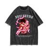 Unisex Anime Baki Haman Trička Harajuku Vintage Bavlněná Praná Top Pro Muže Hip Hop Streetwear Oversize Tričko