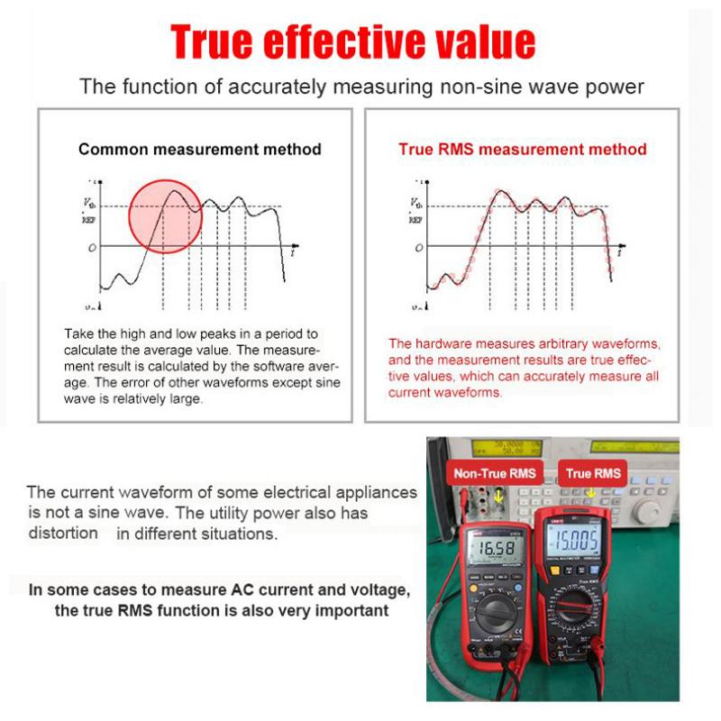 UNI-T UT89X UT89XD RMS Multimeter Digital Professional Electrical Tester NCV Diode Temperature Triode Capacitance Meter