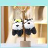 Plush Schnauzer Dog Toy Keychain With Soft Short Pile For Kids And Collectors