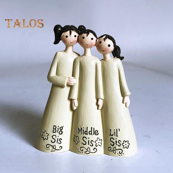 Angel Ornament Exquisite Workmanship Friendship Angel Statue Resin Angel Sculpture for Home