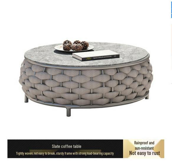 Rattan Weave Outdoor Sofa Set for Garden Terrace and Sunroom