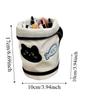 Desktop Storage Cartoon Cat Stationery Bag Korean Style Water Cup Shape Handheld Pen Container Aesthetic Large Capacity