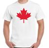 Canadian T-Shirt National Flag Maple Leaf Mens Canada Day Ice Hockey Basketball