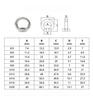 10Pcs Eye Bolt nuts M3~M24 Length 9mm-80mm 304 Stainless Steel Lifting Eye Screw Ring Hooking Loop Hole for Cable Rope