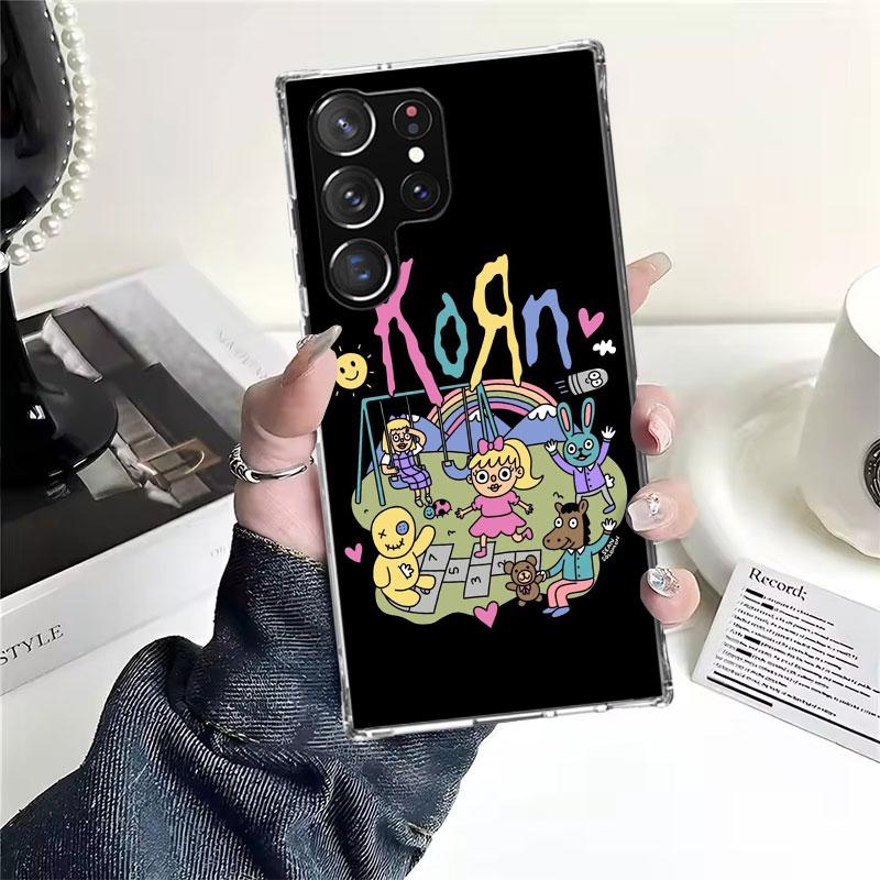 K-Korn Rock Band Soft Phone Case For Samsung Galaxy S22 S23 S24 S25 Edge S26 Ultra S20 FE S21 Plus + Fundas Coque Galaxy S20 S21