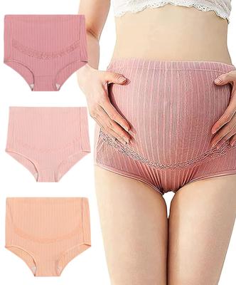 Of Maternity High Full for Pregnant Before and After Giving Size L [YuHaru] [Set 3] Shorts, Waist, Tummy, Women, Birth, Cotton, Pink, Rose, Champagne,