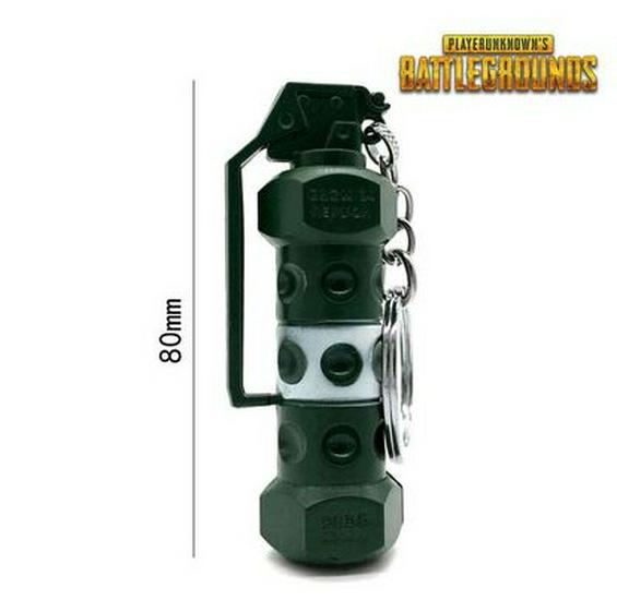 

Набор брелоков-гранат PUBG: Металлические аксессуары для дымовых и светошумовых гранат, идеальный подарок для геймера Single OPP Packaging
