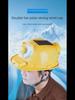 Outdoor Solar-Powered Cooling and Lighting Helmet for Summer Work Sites