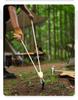 Steel Tent & Tarp Pegs: Thickened, Windproof, Long Camping Peg Set for Outdoor Use