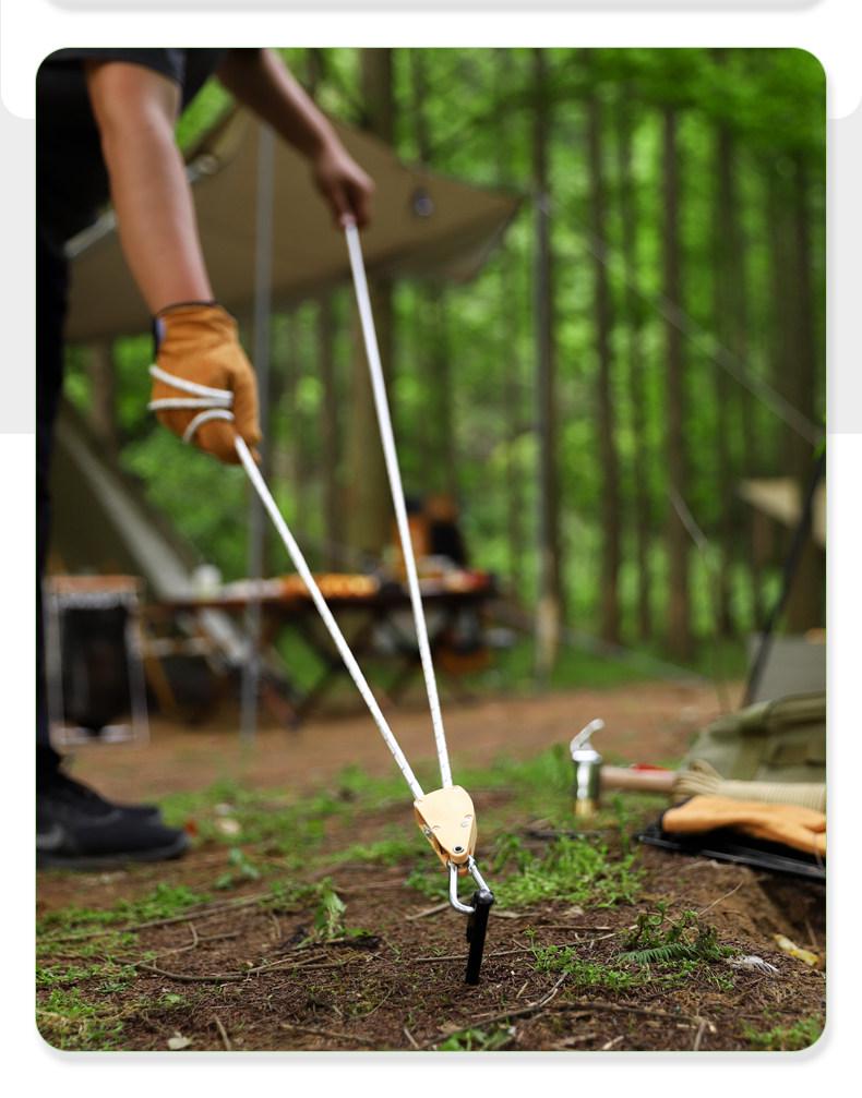 Steel Tent & Tarp Pegs: Thickened, Windproof, Long Camping Peg Set for Outdoor Use