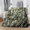 Dollar Euro Money Pattern Soft Plush Blanket,Flannel Blanket, Throw Blanket for Living Room, Bedroom, Sofa, Picnic Cover#