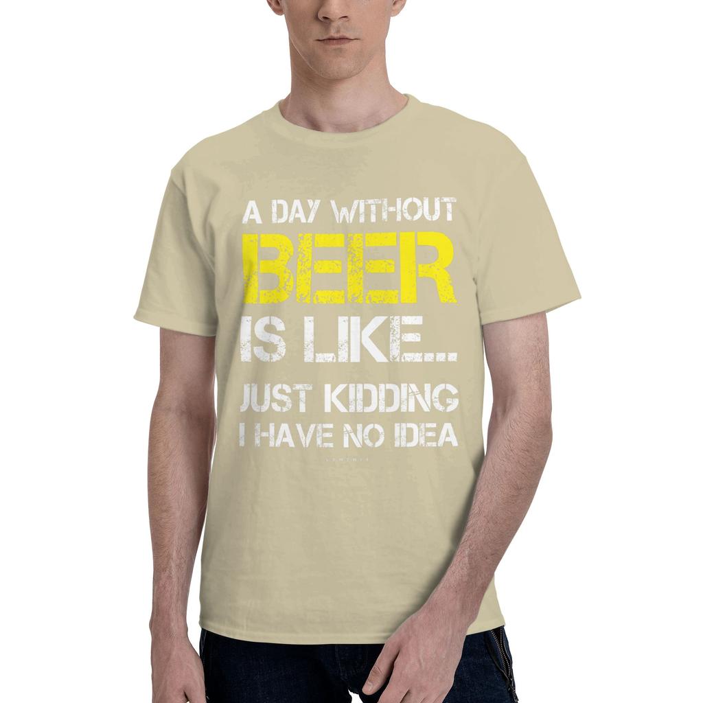 1 Piece Funny Funny Graphic 100 Cotton Tshirt Beer Day Tees Tops For Unisex