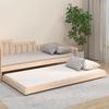 Vidaxl Estructura de Cama Sin Colchón, 90X200 Cm, Madera de Pino Maciza