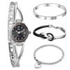 Set di Bracciali Orologio da Donna in Acciaio Inossidabile Argento Infinito Cuore Impermeabile Quarzo Regalo per Fidanzata Amica Madre Natale San Valentino