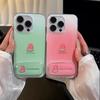 Single Layer Green Pink Watermelon for IPhone16promax Mobile Phone Case for Apple 15 New 14pro Cute 13p
