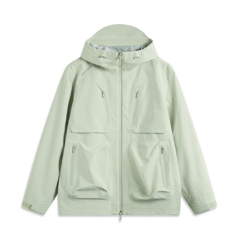 

Li Ning CF Серия Su Wan Long Jia Однотонная Толстовка на молнии Удобный Флис Теплая Три в одном Водонепроницаемая Ветрозащитная Дышащая Куртка AEMU011-8 L