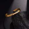 New Customized Name Bracelet Personalized 3mm/5mm/8mm Width Gold Color Bangles for Women Stainless Steel Birthday Jewelry Gift