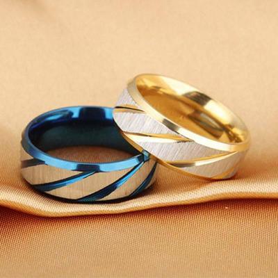 Mode Titan Stahl Ring Spiegel Polieren Schmuck Jahrestag Verlobung Hochzeit Versprechen Ring