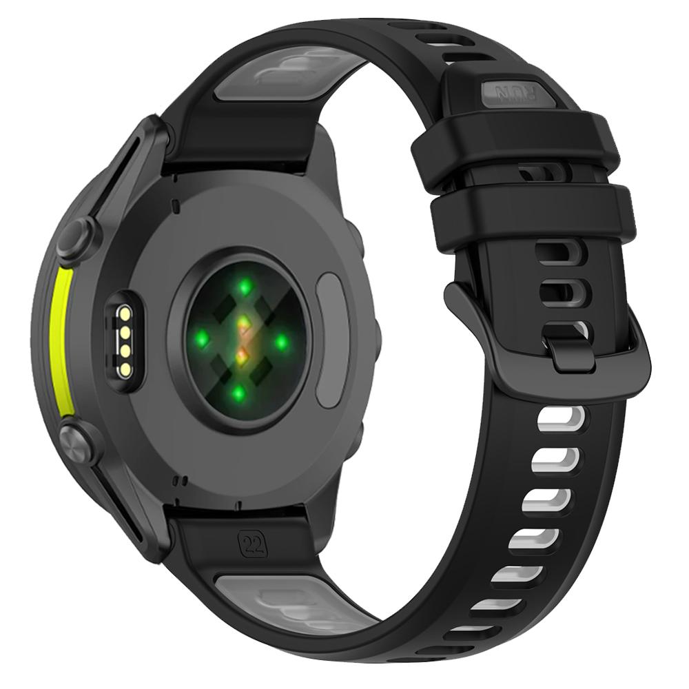22mm Two-Tone Silicone Smart Soft Bracelet For Garmin Forerunner 745 965 970 945 935 955 Solar Outdoor Replace Sports Watchbands