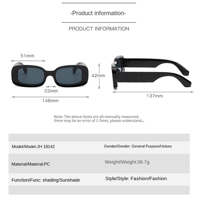 Women Square Colorful transparent Sunglasses Fashion Jelly Color Hip Hop Sunglasses Ladies classic Wild outdoor Shades Rectangle Sun Glasses