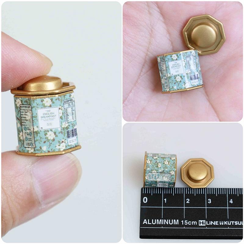 1/12 Tea Box Dollhouse Miniature Tableware Cup & Saucer Decoration Kitchen Decoration Doll House Accessories