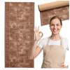 [5] COLORADO BROWN 67x200cm Anti-slip Rug D7563