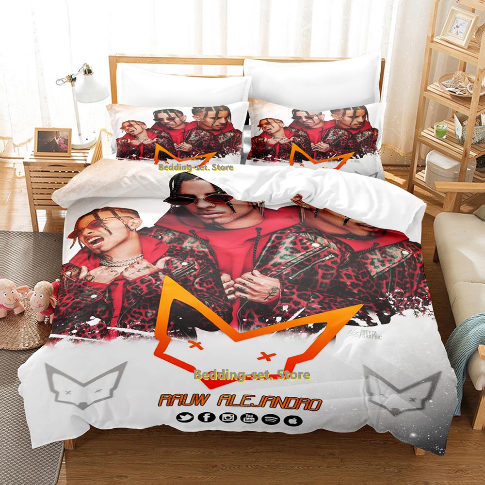 Rauw Alejandro Set Lenzuola Singolo Gemello Matrimoniale Queen King Size Set Lenzuola Letto Adulto Bambino Camera da Letto Tute Tre Pezzi Set Lenzuola Anime