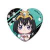 TV Anime "Onmyo Kaiten Re:Birth" B [Tsukimiya] Heart-Shaped Can Badge (Approx. 52mm x 57mm) Tin