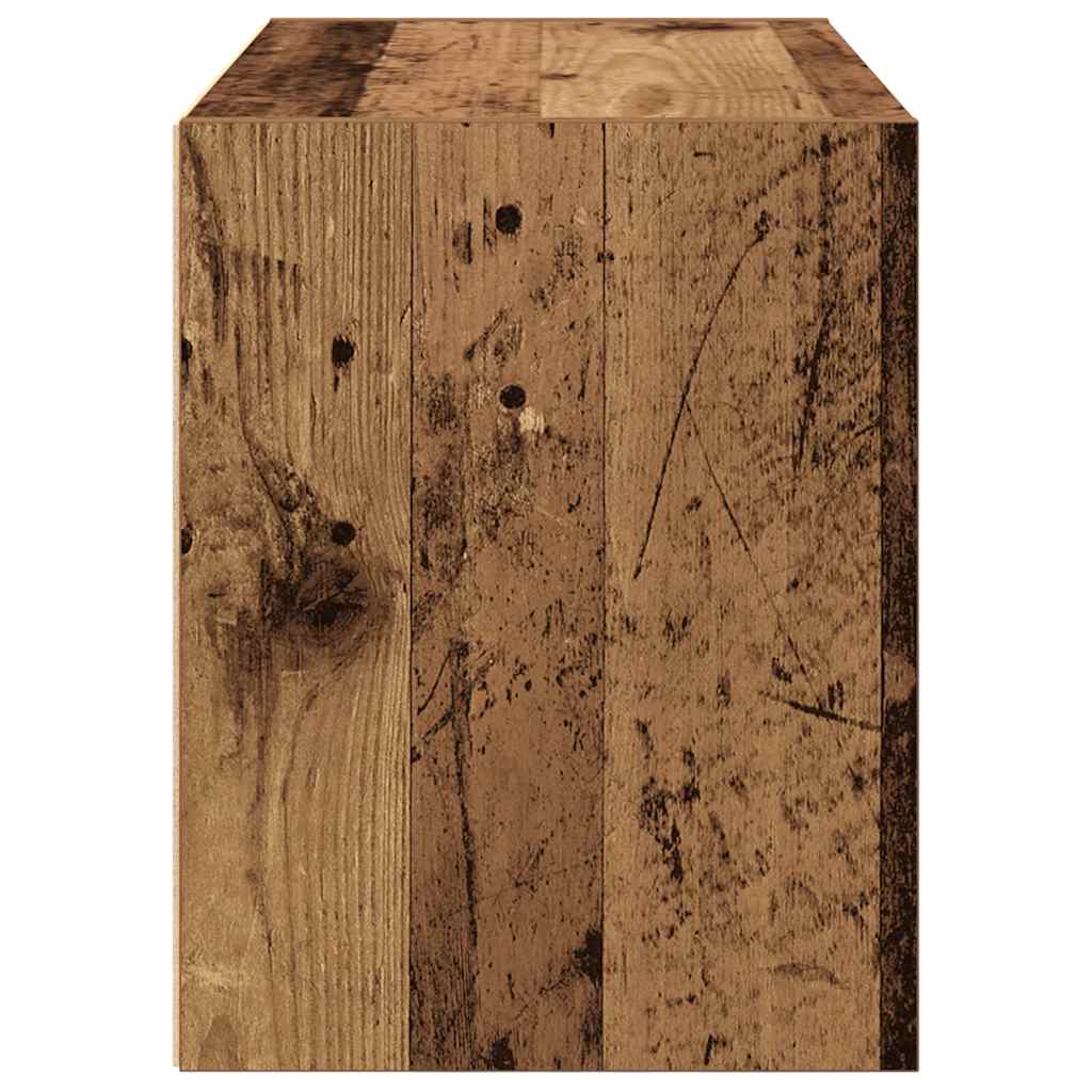 Vidaxl Szafka Z 2 Szufladami, Stare Drewno, 60X31X40 Cm