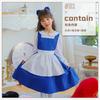 Halloween Children's Costume Blue Alice Maid Dress Pastoral Princess Dress Girls Dress Table Performance Costume