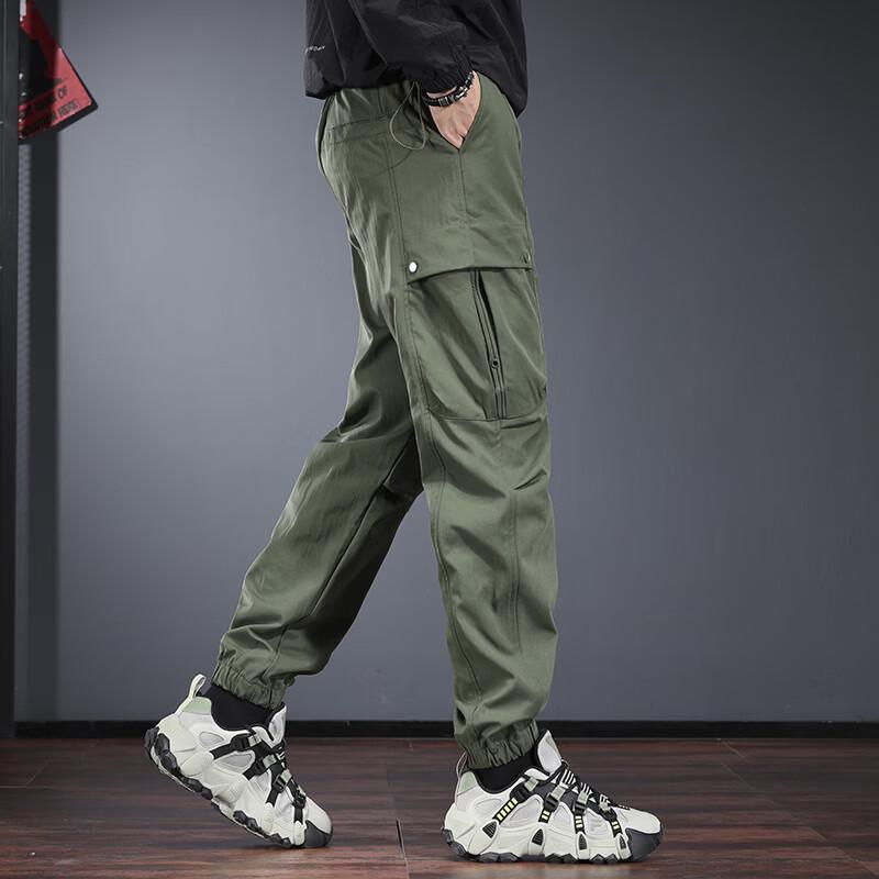 Men's Multi-Pocket Loose Fit Tapered Cargo Pants