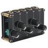Audio Mixer 4 Input 1 Output Mini Sound Board Console Portable Passive Stereo Audio Mixer