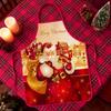 Holiday Aprons Tool Accessories Christmas Kitchen Cooking Apron For Men Women Bakers Wife Husband Family Baking Gardening Sewing