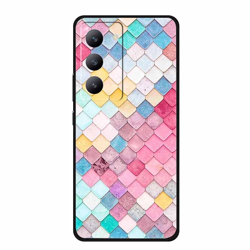 

For Xiaomi Redmi 15 4G Case Blue Butterfly Luxury TPU Soft Silicone Phone Case for Redmi15 4G Bumper Shell Cool Lines Back Cover Redmi 15 4G