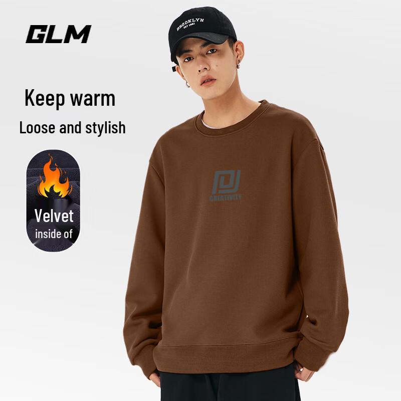 

GLM Men s Sherpa Fleece Round Neck Sweatshirt 4XL