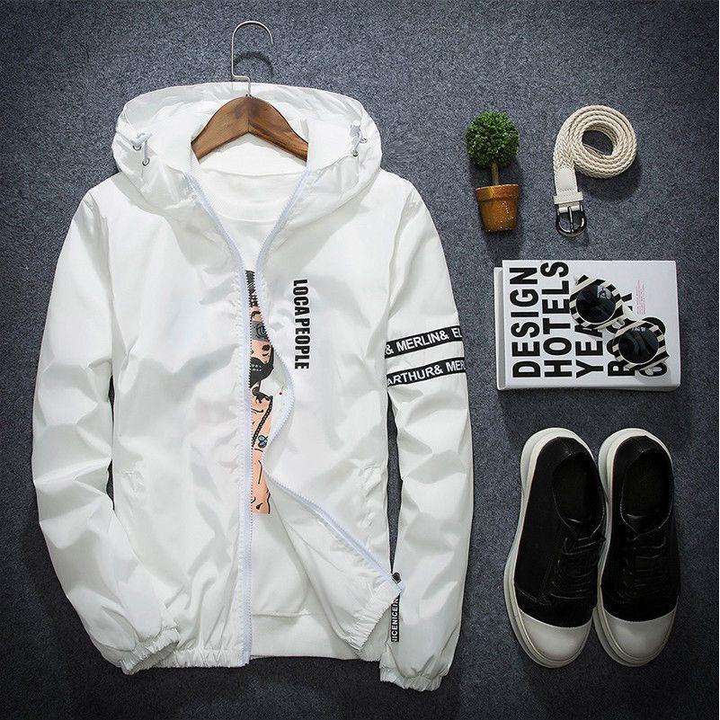 Premium Quality Men's Casual Hooded Coat Slim Fit Jacket Stylish Windbreaker Hoodie