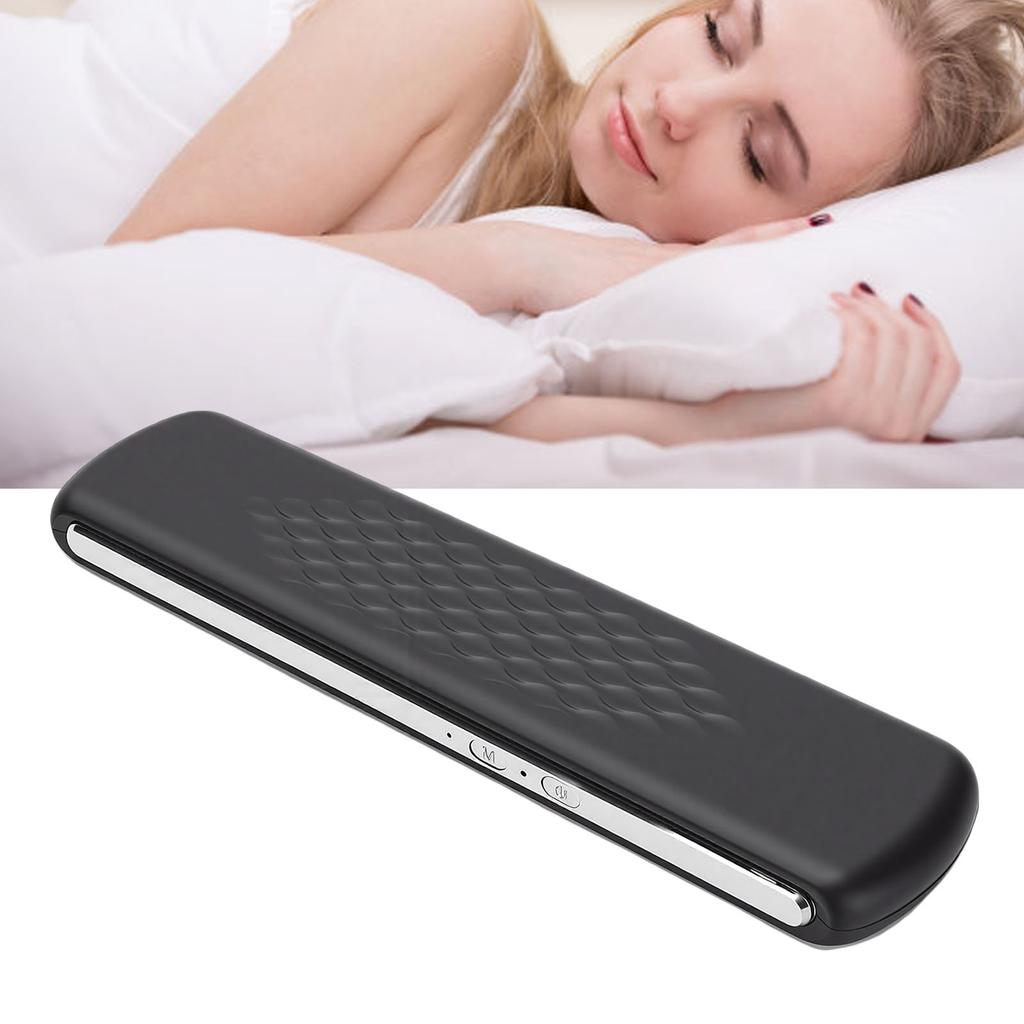 Bone Conduction Pillow Speaker 3D Stereo White Noise Under Pillow Speaker Black for Sleeping Aid Black